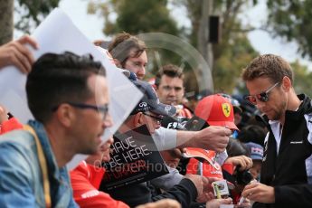 World © Octane Photographic Ltd. McLaren Honda – Jenson Button. Saturday 19th March 2016, F1 Australian GP - Melbourne Walk, Melbourne, Albert Park, Australia. Digital Ref : 1528LB1D4181
