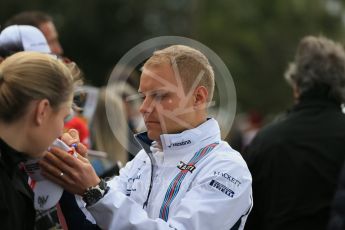 World © Octane Photographic Ltd. Williams Martini Racing, Williams Mercedes FW38 – Valtteri Bottas. Saturday 19th March 2016, F1 Australian GP - Melbourne Walk, Melbourne, Albert Park, Australia. Digital Ref : 1528LB1D4255