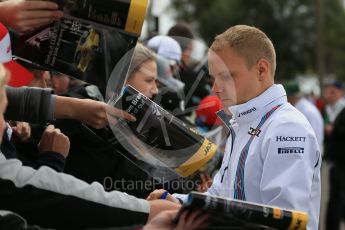 World © Octane Photographic Ltd. Williams Martini Racing, Williams Mercedes FW38 – Valtteri Bottas. Saturday 19th March 2016, F1 Australian GP - Melbourne Walk, Melbourne, Albert Park, Australia. Digital Ref : 1528LB1D4261