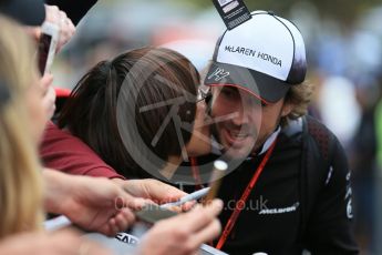 World © Octane Photographic Ltd. McLaren Honda MP4-31 – Fernando Alonso. Saturday 19th March 2016, F1 Australian GP - Melbourne Walk, Melbourne, Albert Park, Australia. Digital Ref : 1528LB1D4299