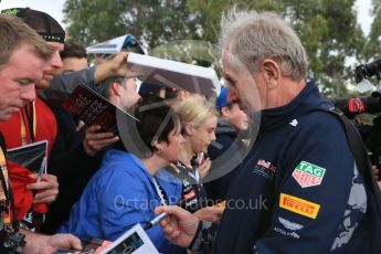 World © Octane Photographic Ltd. Dietrich Mateschitz - Red Bull. Saturday 19th March 2016, F1 Australian GP - Melbourne Walk, Melbourne, Albert Park, Australia. Digital Ref : 1528LB5D1480