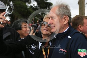 World © Octane Photographic Ltd. Dietrich Mateschitz - Red Bull. Saturday 19th March 2016, F1 Australian GP - Melbourne Walk, Melbourne, Albert Park, Australia. Digital Ref : 1528LB5D1485