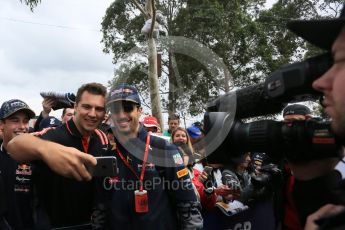 World © Octane Photographic Ltd. Red Bull Racing RB12 – Daniel Ricciardo. Saturday 19th March 2016, F1 Australian GP - Melbourne Walk, Melbourne, Albert Park, Australia. Digital Ref : 1528LB5D1517