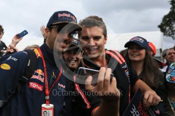 World © Octane Photographic Ltd. Red Bull Racing RB12 – Daniel Ricciardo. Saturday 19th March 2016, F1 Australian GP - Melbourne Walk, Melbourne, Albert Park, Australia. Digital Ref : 1528LB5D1536