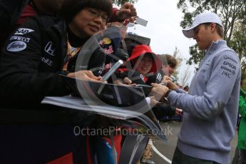 World © Octane Photographic Ltd. Red Bull Racing RB12 – Daniel Ricciardo. Saturday 19th March 2016, F1 Australian GP - Melbourne Walk, Melbourne, Albert Park, Australia. Digital Ref : 1528LB5D1555