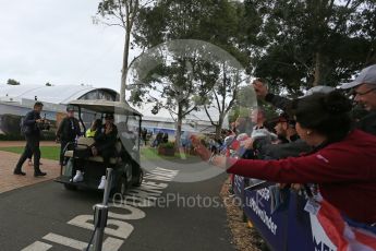 World © Octane Photographic Ltd. Mercedes AMG Petronas W07 Hybrid – Lewis Hamilton. Saturday 19th March 2016, F1 Australian GP- Melbourne Walk, Melbourne, Albert Park, Australia. Digital Ref :