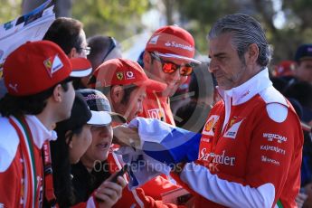World © Octane Photographic Ltd. Maurizio Arrivabene. Sunday 20th March 2016, F1 Australian GP - Melbourne Walk, Melbourne, Albert Park, Australia. Digital Ref : 1522LB1D5758