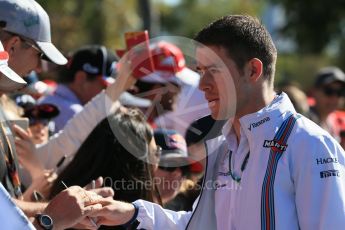World © Octane Photographic Ltd. Williams Martini Racing, Williams Mercedes FW38 Reserve Driver – Paul di Resta. Sunday 20th March 2016, F1 Australian GP - Melbourne Walk, Melbourne, Albert Park, Australia. Digital Ref : 1522LB1D5769