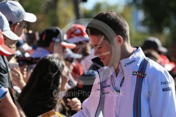 World © Octane Photographic Ltd. Williams Martini Racing, Williams Mercedes FW38 Reserve Driver – Paul di Resta. Sunday 20th March 2016, F1 Australian GP - Melbourne Walk, Melbourne, Albert Park, Australia. Digital Ref : 1522LB1D5773