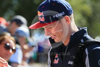 World © Octane Photographic Ltd. Scuderia Toro Rosso – Max Verstappen Sunday 20th March 2016, F1 Australian GP - Melbourne Walk, Melbourne, Albert Park, Australia. Digital Ref : 1522LB1D5779