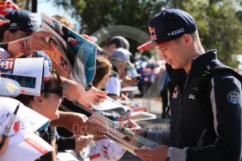 World © Octane Photographic Ltd. Scuderia Toro Rosso – Max Verstappen Sunday 20th March 2016, F1 Australian GP - Melbourne Walk, Melbourne, Albert Park, Australia. Digital Ref : 1522LB1D5782