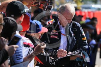 World © Octane Photographic Ltd. Dietrich Mateschitz - Red Bull. Sunday 20th March 2016, F1 Australian GP - Melbourne Walk, Melbourne, Albert Park, Australia. Digital Ref :