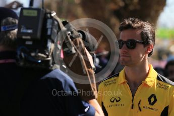 World © Octane Photographic Ltd. Renault Sport F1 Team – Jolyon Palmer. Sunday 20th March 2016, F1 Australian GP - Melbourne Walk, Melbourne, Albert Park, Australia. Digital Ref : 1522LB1D5809