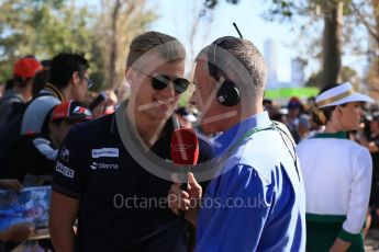World © Octane Photographic Ltd. Sauber F1 Team – Marcus Ericsson. Sunday 20th March 2016, F1 Australian GP - Melbourne Walk, Melbourne, Albert Park, Australia. Digital Ref : 1522LB1D5879