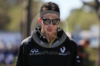 World © Octane Photographic Ltd. Renault Sport F1 Team RS16 Reserve Driver – Esteban Ocon. Sunday 20th March 2016, F1 Australian GP - Melbourne Walk, Melbourne, Albert Park, Australia. Digital Ref : 1522LB1D5998