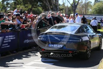 World © Octane Photographic Ltd. Red Bull Racing - Aston Martin. Sunday 20th March 2016, F1 Australian GP - Melbourne Walk, Melbourne, Albert Park, Australia. Digital Ref : 1522LB1D6006