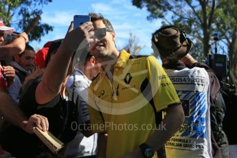 World © Octane Photographic Ltd. Renault Sport F1 Team – Jolyon Palmer. Sunday 20th March 2016, F1 Australian GP - Melbourne Walk, Melbourne, Albert Park, Australia. Digital Ref : 1522LB5D1968
