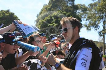 World © Octane Photographic Ltd. McLaren Honda – Jenson Button. Sunday 20th March 2016, F1 Australian GP - Melbourne Walk, Melbourne, Albert Park, Australia. Digital Ref : 1522LB5D2017