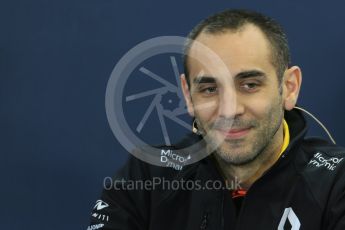 World © Octane Photographic Ltd. F1 Australian GP FIA Press Conference, Melbourne, Albert Park, Australia, Friday 18th March 2016. Cyril Abiteboul – Renault Sport F1 Team Managing Director. Digital Ref : 1518LB1D3791