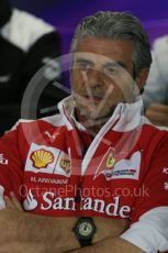 World © Octane Photographic Ltd. F1 Australian GP FIA Press Conference, Melbourne, Albert Park, Australia, Friday 18th March 2016. Maurizio Arrivabene – Scuderia Ferrari Team Principle. Digital Ref : 1518LB1D3813