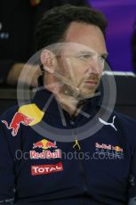 World © Octane Photographic Ltd. F1 Australian GP FIA Press Conference, Melbourne, Albert Park, Australia, Friday 18th March 2016. Christian Horner – Red Bull Racing Team. Digital Ref : 1518LB1D3867