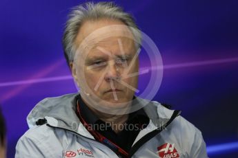 World © Octane Photographic Ltd. F1 Australian GP FIA Press Conference, Melbourne, Albert Park, Australia, Friday 18th March 2016. Gene Haas – Haas F1 Team Owner and Chairman. Digital Ref : 1518LB1D3919