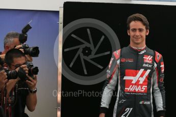 World © Octane Photographic Ltd. Haas F1 Team - Esteban Gutierrez. Thursday 17th March 2016, F1 Australian GP FIA Photo Call, Melbourne, Albert Park, Australia. Digital Ref : 1526LB1D0053