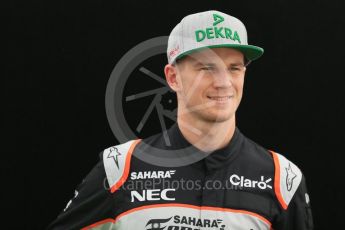 World © Octane Photographic Ltd. Sahara Force India - Nico Hulkenberg. Thursday 17th March 2016, F1 Australian GP FIA Photo Call, Melbourne, Albert Park, Australia. Digital Ref : 1526LB1D0169