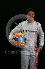 World © Octane Photographic Ltd. Manor Racing - Rio Haryanto. Thursday 17th March 2016, F1 Australian GP FIA Photo Call, Melbourne, Albert Park, Australia. Digital Ref : 1526LB1D0187