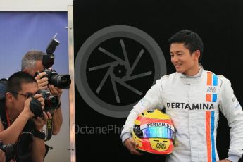 World © Octane Photographic Ltd. Manor Racing - Rio Haryanto. Thursday 17th March 2016, F1 Australian GP FIA Photo Call, Melbourne, Albert Park, Australia. Digital Ref : 1526LB1D0204