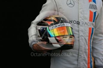 World © Octane Photographic Ltd. Manor Racing - Pascal Wehrlein. Thursday 17th March 2016, F1 Australian GP FIA Photo Call, Melbourne, Albert Park, Australia. Digital Ref : 1526LB1D0405