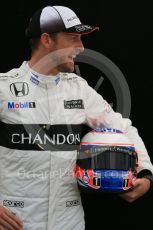 World © Octane Photographic Ltd. McLaren Honda – Jenson Button. Thursday 17th March 2016, F1 Australian GP FIA Photo Call, Melbourne, Albert Park, Australia. Digital Ref : 1526LB1D0419