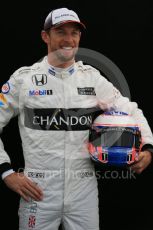 World © Octane Photographic Ltd. McLaren Honda – Jenson Button. Thursday 17th March 2016, F1 Australian GP FIA Photo Call, Melbourne, Albert Park, Australia. Digital Ref : 1526LB1D0424