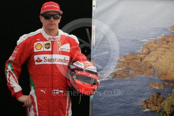 World © Octane Photographic Ltd. Scuderia Ferrari – Kimi Raikkonen. Thursday 17th March 2016, F1 Australian GP FIA Photo Call, Melbourne, Albert Park, Australia. Digital Ref : 1526LB1D0504