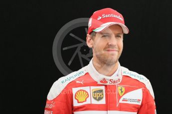 World © Octane Photographic Ltd. Scuderia Ferrari – Sebastian Vettel. Thursday 17th March 2016, F1 Australian GP FIA Photo Call, Melbourne, Albert Park, Australia. Digital Ref : 1526LB1D0623