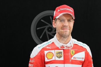 World © Octane Photographic Ltd. Scuderia Ferrari – Sebastian Vettel. Thursday 17th March 2016, F1 Australian GP FIA Photo Call, Melbourne, Albert Park, Australia. Digital Ref : 1526LB1D0629