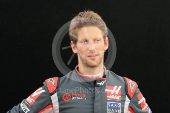 World © Octane Photographic Ltd. Haas F1 Team – Romain Grosjean. Thursday 17th March 2016, F1 Australian GP FIA Photo Call, Melbourne, Albert Park, Australia. Digital Ref : 1526LB1D0757