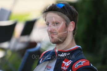 World © Octane Photographic Ltd. Haas F1 Team – Romain Grosjean. Thursday 17th March 2016, F1 Australian GP FIA Photo Call, Melbourne, Albert Park, Australia. Digital Ref : 1526LB1D0766