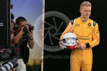 World © Octane Photographic Ltd. Renault Sport F1 Team - Kevin Magnussen.. Thursday 17th March 2016, F1 Australian GP FIA Photo Call, Melbourne, Albert Park, Australia. Digital Ref : 1526LB1D0789