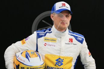 World © Octane Photographic Ltd. Sauber F1 Team – Marcus Ericsson. Thursday 17th March 2016, F1 Australian GP FIA Photo Call, Melbourne, Albert Park, Australia. Digital Ref : 1526LB1D0937