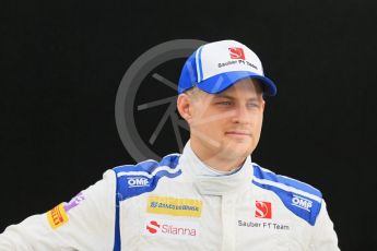 World © Octane Photographic Ltd. Sauber F1 Team – Marcus Ericsson. Thursday 17th March 2016, F1 Australian GP FIA Photo Call, Melbourne, Albert Park, Australia. Digital Ref : 1526LB1D0954