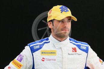 World © Octane Photographic Ltd. Sauber F1 Team – Felipe Nasr. Thursday 17th March 2016, F1 Australian GP FIA Photo Call, Melbourne, Albert Park, Australia. Digital Ref : 1526LB1D1017