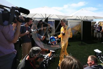 World © Octane Photographic Ltd. Renault Sport F1 Team – Jolyon Palmer. Thursday 17th March 2016, F1 Australian GP FIA Photo Call, Melbourne, Albert Park, Australia. Digital Ref : 1526LB5D0890