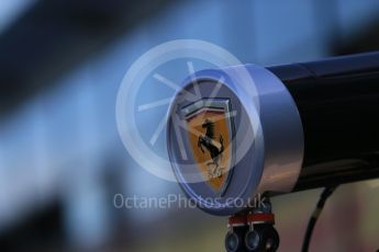 World © Octane Photographic Ltd. Scuderia Ferrari crest. Thursday 17th March 2016, F1 Australian GP - Thursday Pit Lane, Melbourne, Albert Park, Australia. Digital Ref : 1514LB1D9617