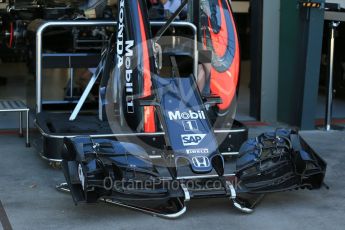 World © Octane Photographic Ltd. McLaren Honda MP4-31. Thursday 17th March 2016, F1 Australian GP - Thursday Pit Lane, Melbourne, Albert Park, Australia. Digital Ref : 1514LB1D9721