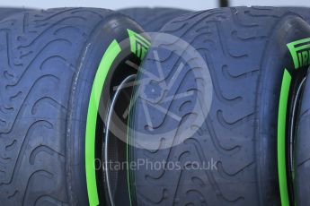 World © Octane Photographic Ltd. Wet weather (Green) tyres. Thursday 17th March 2016, F1 Australian GP - Thursday Pit Lane, Melbourne, Albert Park, Australia. Digital Ref : 1514LB1D9752