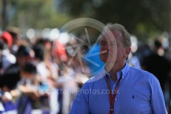 World © Octane Photographic Ltd. Jonathan Palmer . Thursday 17th March 2016, F1 Australian GP - Thursday - Melbourne Walk, Melbourne, Albert Park, Australia. Digital Ref : 1514LB1D9781