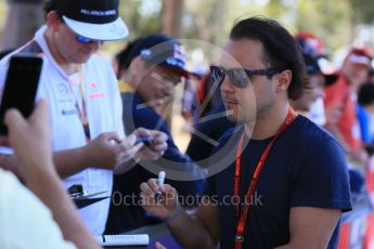 World © Octane Photographic Ltd. Williams Martini Racing – Felipe Massa. Thursday 17th March 2016, F1 Australian GP - Thursday - Melbourne Walk, Melbourne, Albert Park, Australia. Digital Ref : 1514LB1D9798
