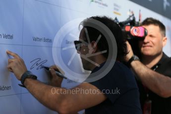 World © Octane Photographic Ltd. Williams Martini Racing – Felipe Massa. Thursday 17th March 2016, F1 Australian GP - Thursday - Melbourne Walk, Melbourne, Albert Park, Australia. Digital Ref : 1514LB1D9801