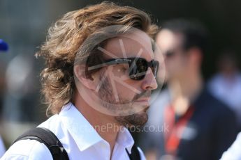 World © Octane Photographic Ltd. McLaren Honda – Fernando Alonso. Thursday 17th March 2016, F1 Australian GP - Thursday - Melbourne Walk, Melbourne, Albert Park, Australia. Digital Ref : 1514LB1D9809